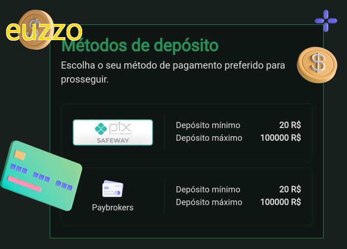 O cassino euzzobet oferece uma grande variedade de métodos de pagamento